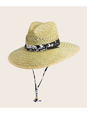 Panama Jack : Wide-Brim Straw Sun Hat with Chin Cord